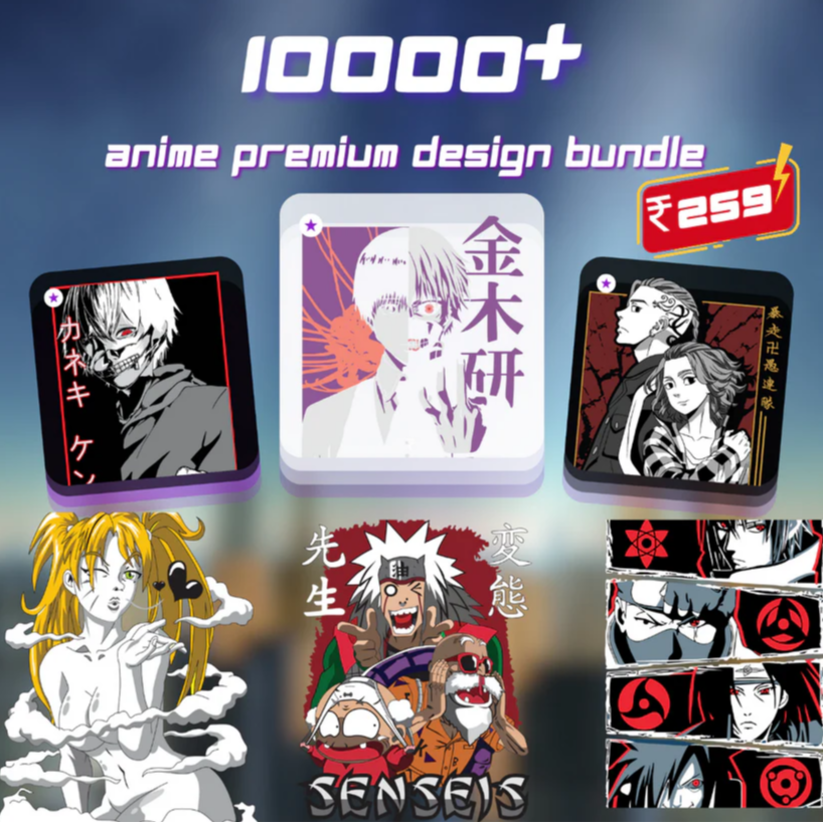 10000+ Premium Anime Design Bundle