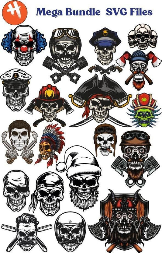 3000 Mega silhouette Design Bundle